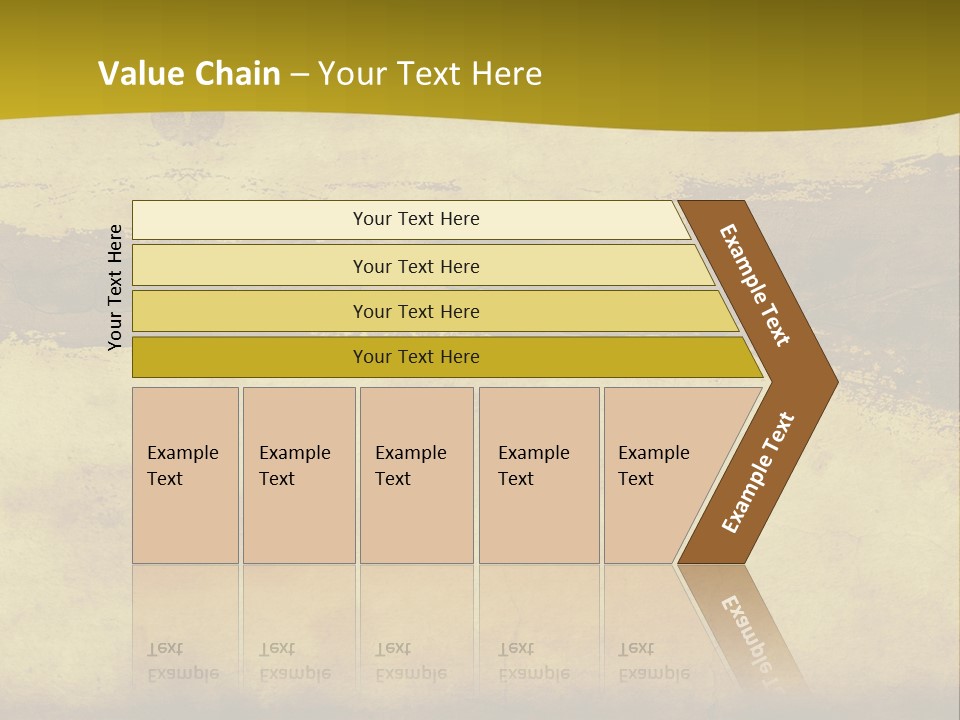 A Piece Of Parchment Paper With A Yellow Background PowerPoint Template