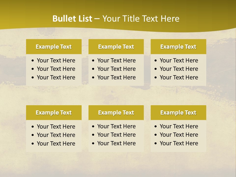 A Piece Of Parchment Paper With A Yellow Background PowerPoint Template