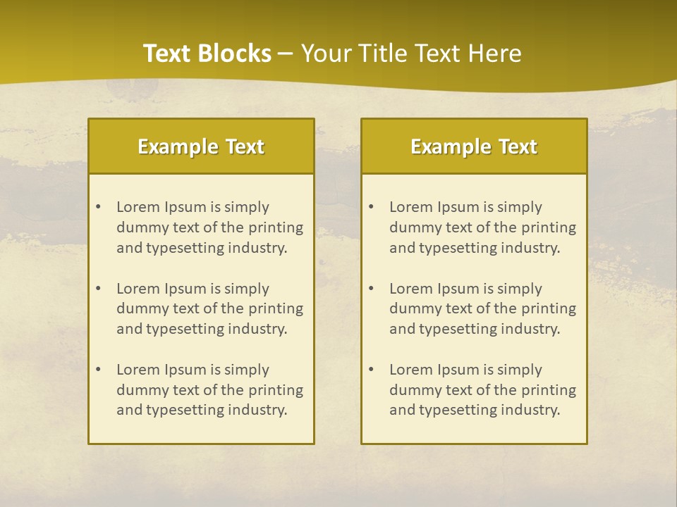 A Piece Of Parchment Paper With A Yellow Background PowerPoint Template