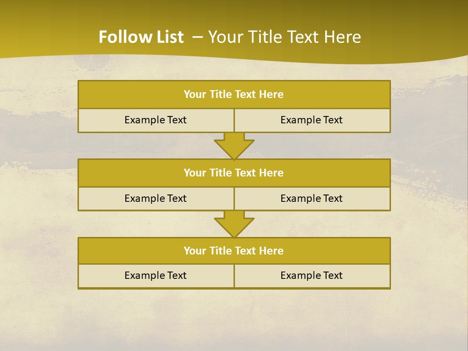 A Piece Of Parchment Paper With A Yellow Background PowerPoint Template