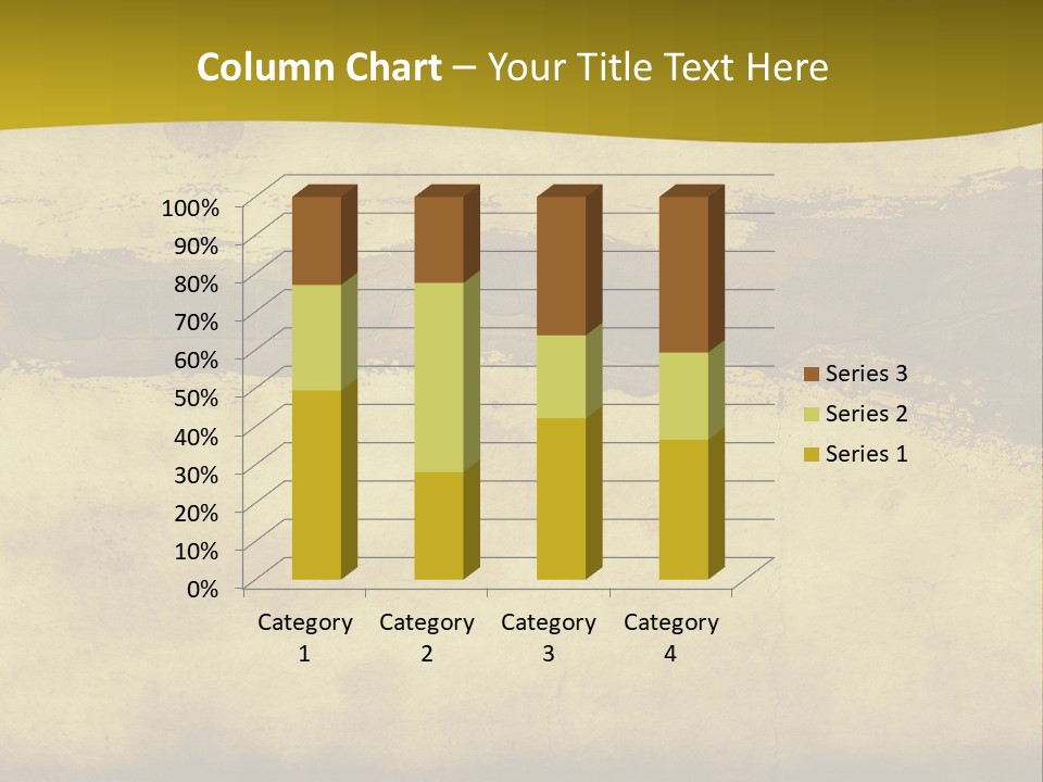 A Piece Of Parchment Paper With A Yellow Background PowerPoint Template
