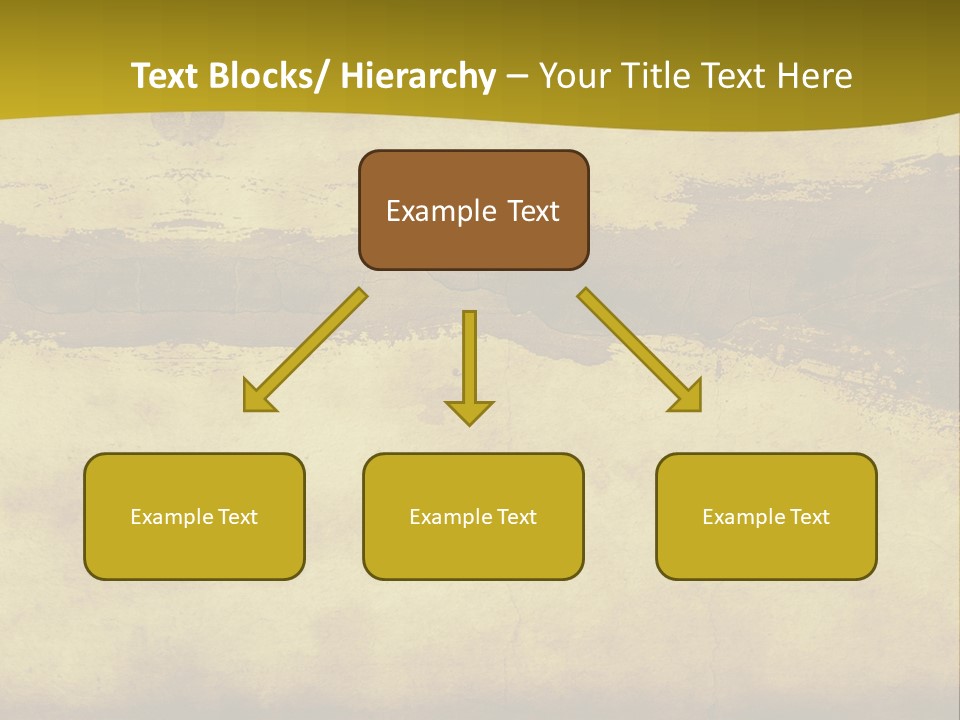 A Piece Of Parchment Paper With A Yellow Background PowerPoint Template