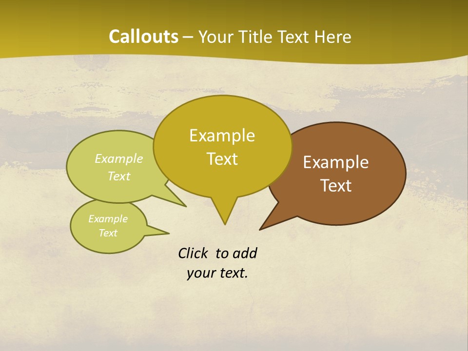 A Piece Of Parchment Paper With A Yellow Background PowerPoint Template