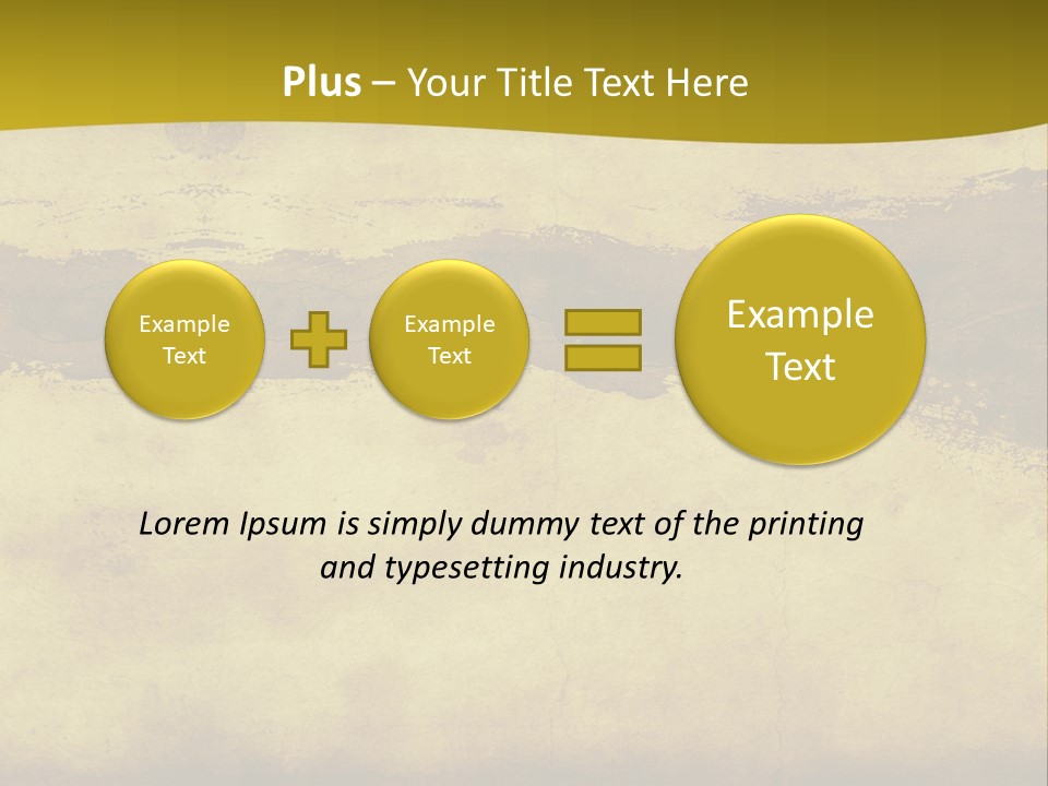 A Piece Of Parchment Paper With A Yellow Background PowerPoint Template