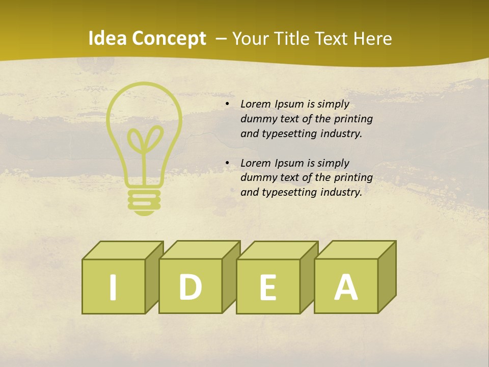 A Piece Of Parchment Paper With A Yellow Background PowerPoint Template