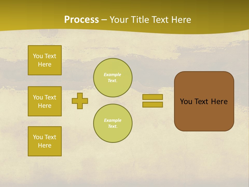 A Piece Of Parchment Paper With A Yellow Background PowerPoint Template