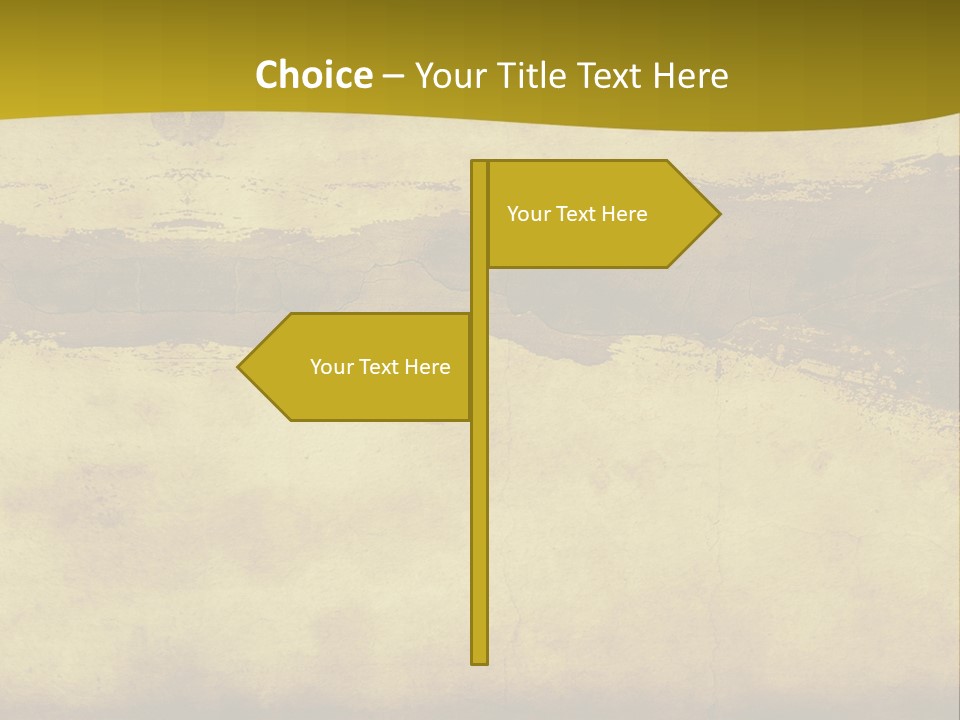 A Piece Of Parchment Paper With A Yellow Background PowerPoint Template