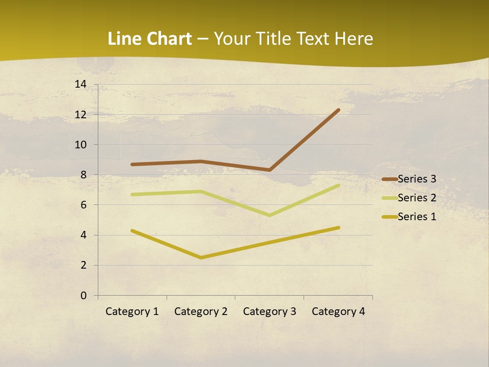 A Piece Of Parchment Paper With A Yellow Background PowerPoint Template