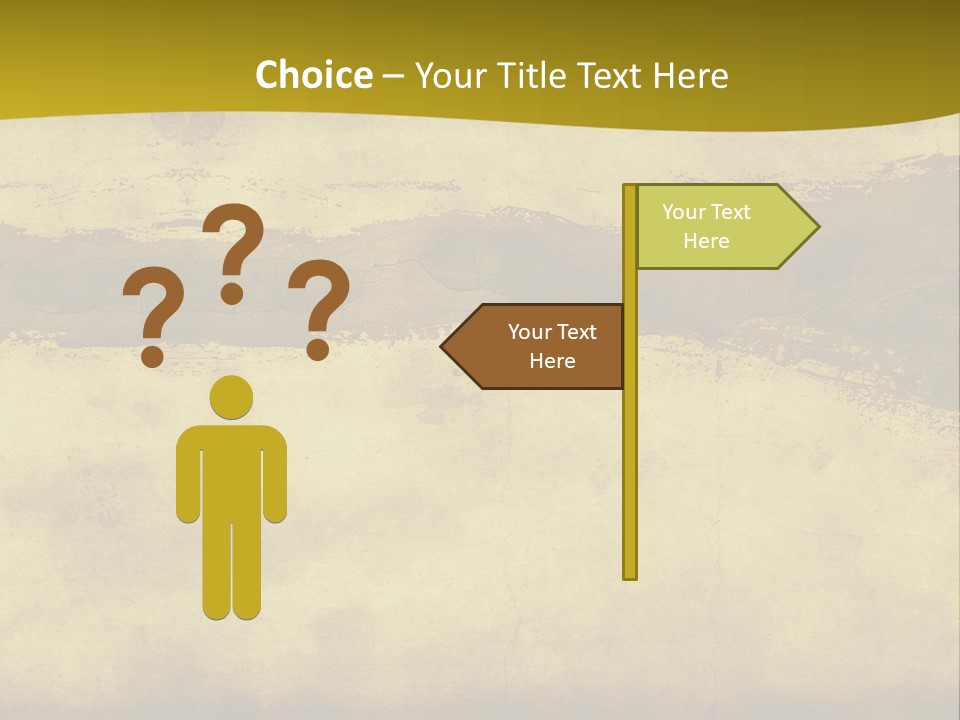 A Piece Of Parchment Paper With A Yellow Background PowerPoint Template