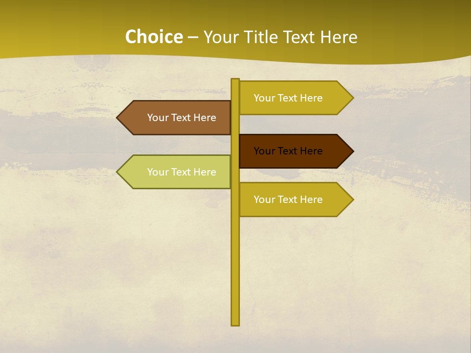 A Piece Of Parchment Paper With A Yellow Background PowerPoint Template