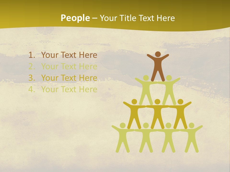 A Piece Of Parchment Paper With A Yellow Background PowerPoint Template