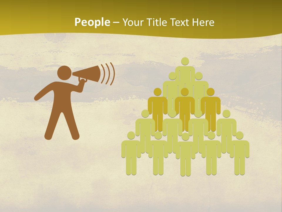 A Piece Of Parchment Paper With A Yellow Background PowerPoint Template