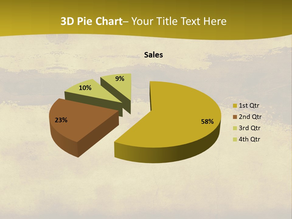 A Piece Of Parchment Paper With A Yellow Background PowerPoint Template