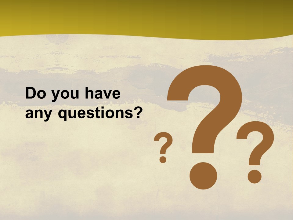 A Piece Of Parchment Paper With A Yellow Background PowerPoint Template