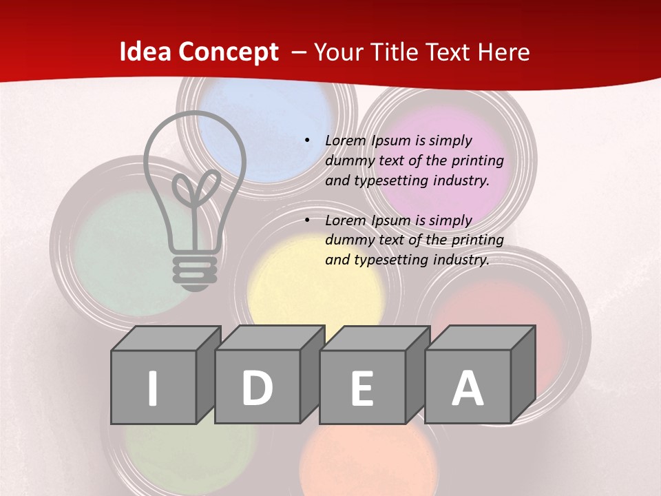 Paint Can Colorful PowerPoint Template