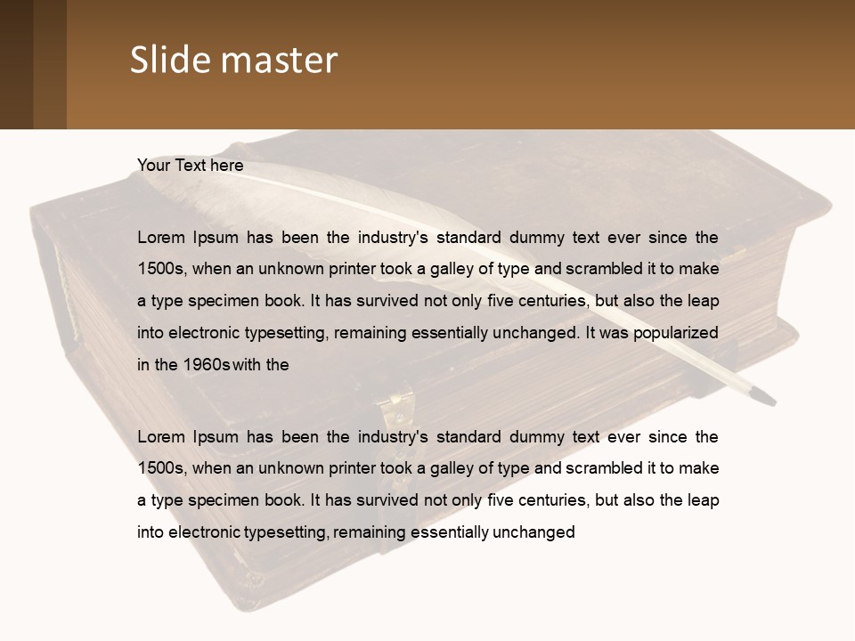 Yellow Story Dark PowerPoint Template