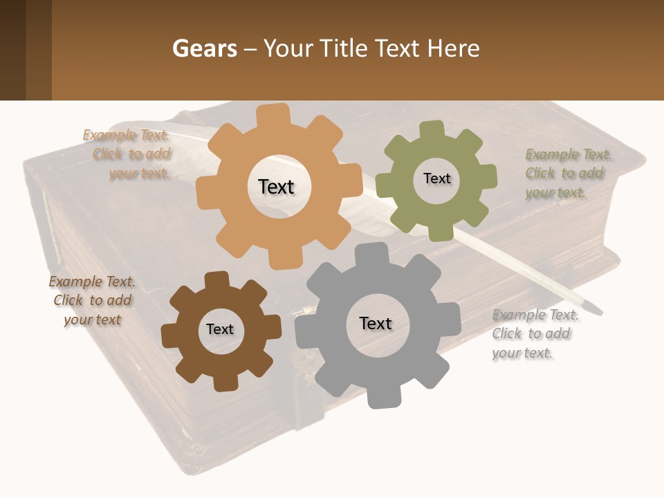 Yellow Story Dark PowerPoint Template