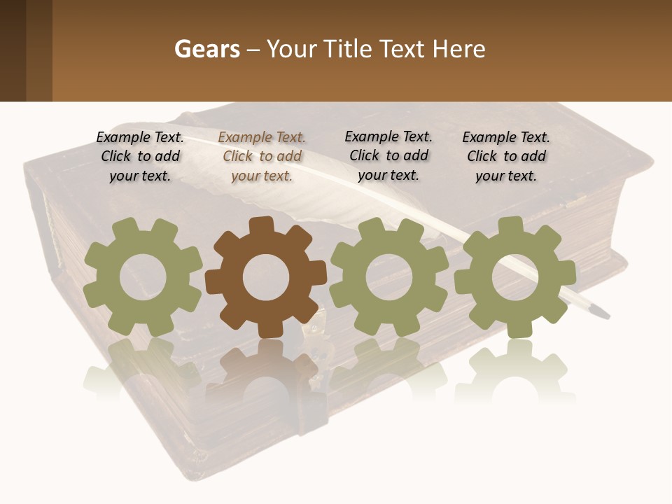 Yellow Story Dark PowerPoint Template