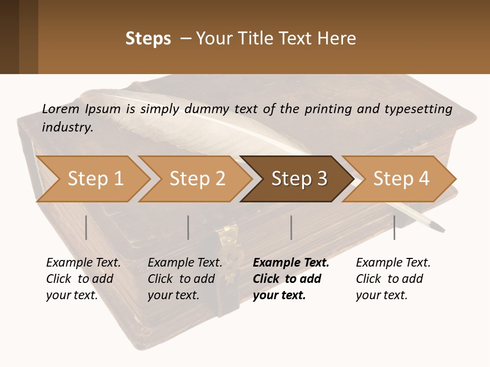 Yellow Story Dark PowerPoint Template