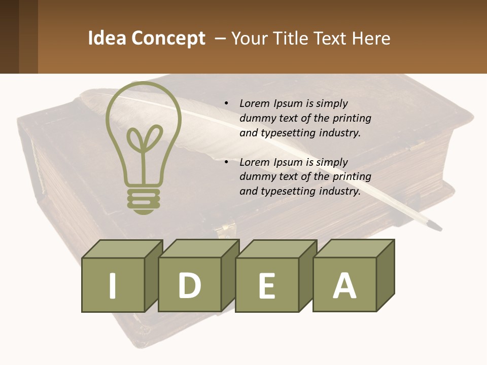 Yellow Story Dark PowerPoint Template