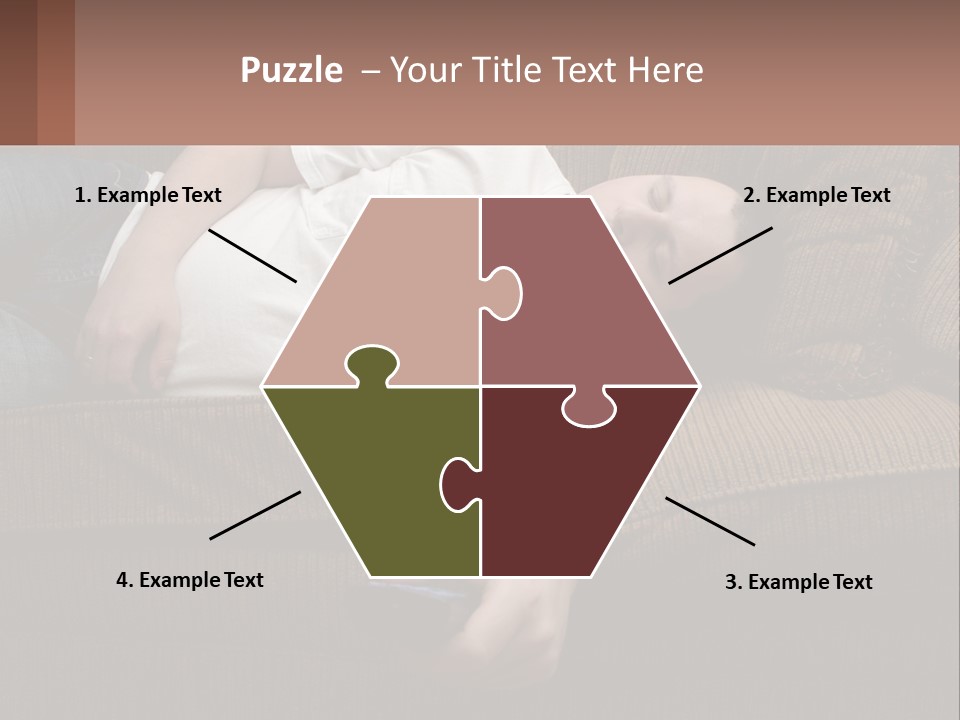 A Man Laying On A Couch With His Eyes Closed PowerPoint Template