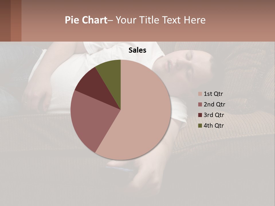 A Man Laying On A Couch With His Eyes Closed PowerPoint Template