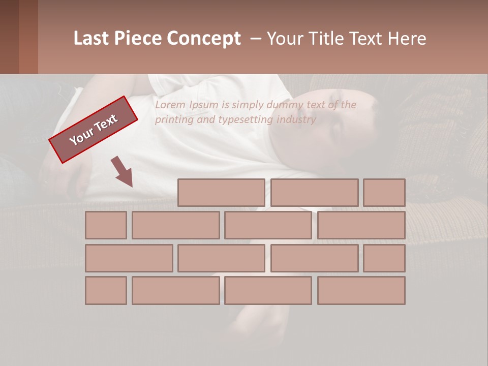 A Man Laying On A Couch With His Eyes Closed PowerPoint Template