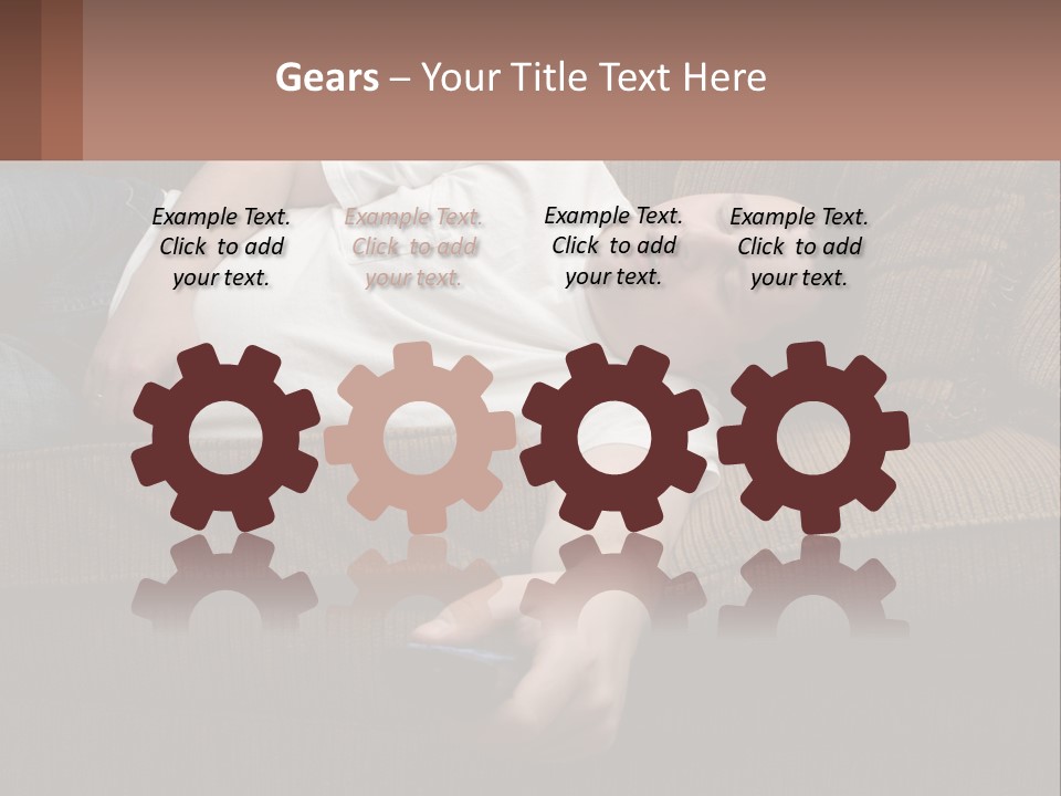 A Man Laying On A Couch With His Eyes Closed PowerPoint Template