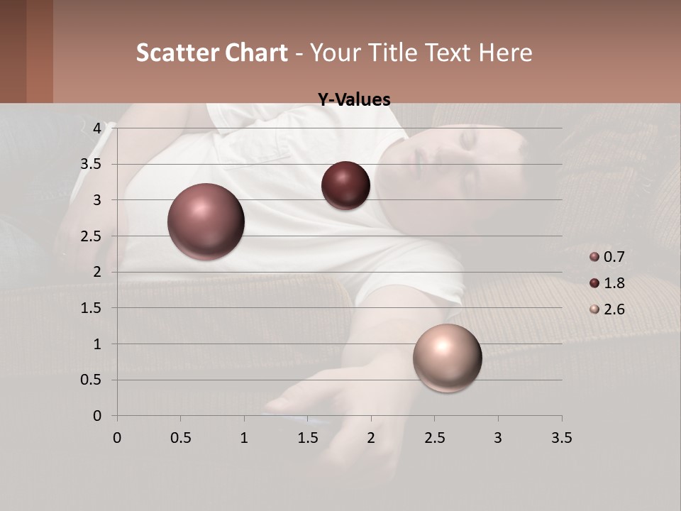 A Man Laying On A Couch With His Eyes Closed PowerPoint Template