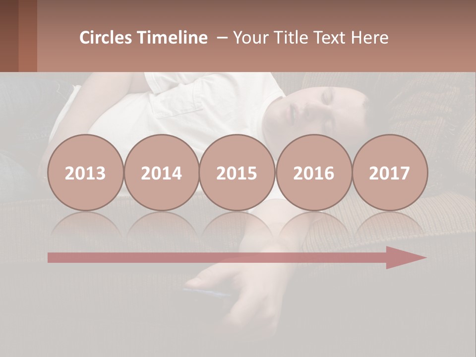 A Man Laying On A Couch With His Eyes Closed PowerPoint Template