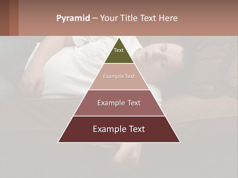 A Man Laying On A Couch With His Eyes Closed PowerPoint Template