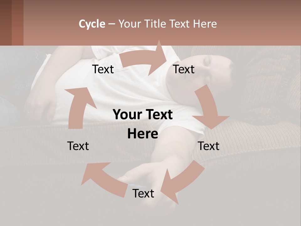 A Man Laying On A Couch With His Eyes Closed PowerPoint Template