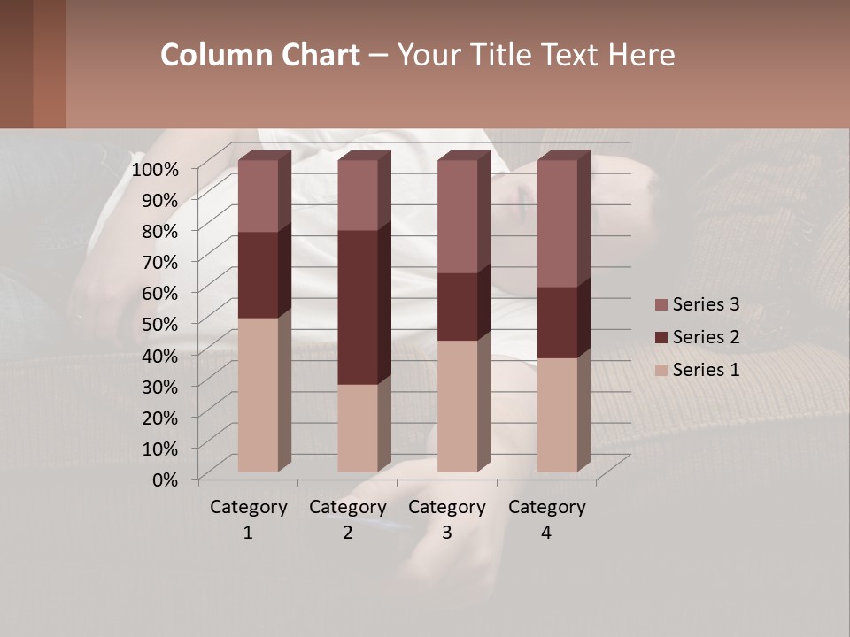A Man Laying On A Couch With His Eyes Closed PowerPoint Template