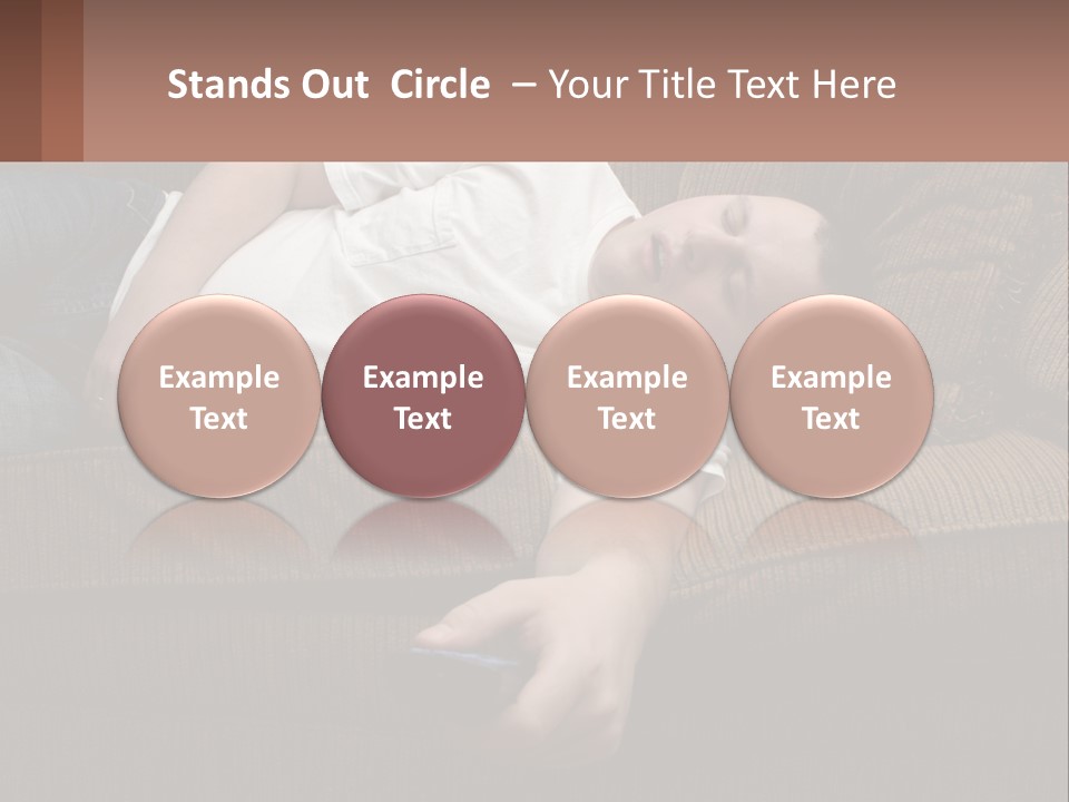 A Man Laying On A Couch With His Eyes Closed PowerPoint Template