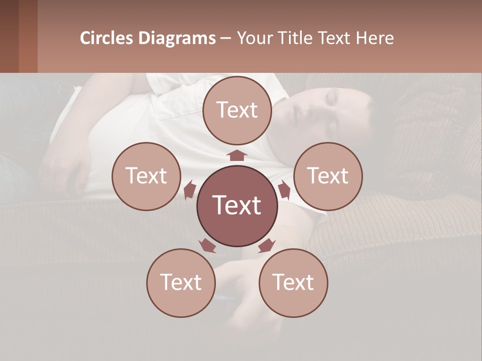 A Man Laying On A Couch With His Eyes Closed PowerPoint Template