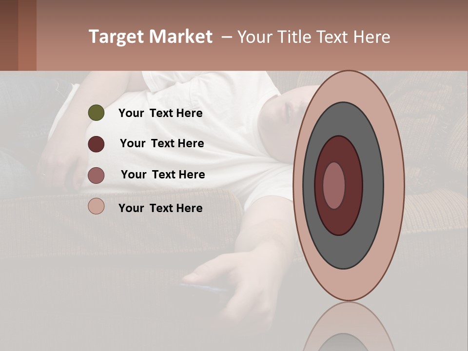 A Man Laying On A Couch With His Eyes Closed PowerPoint Template