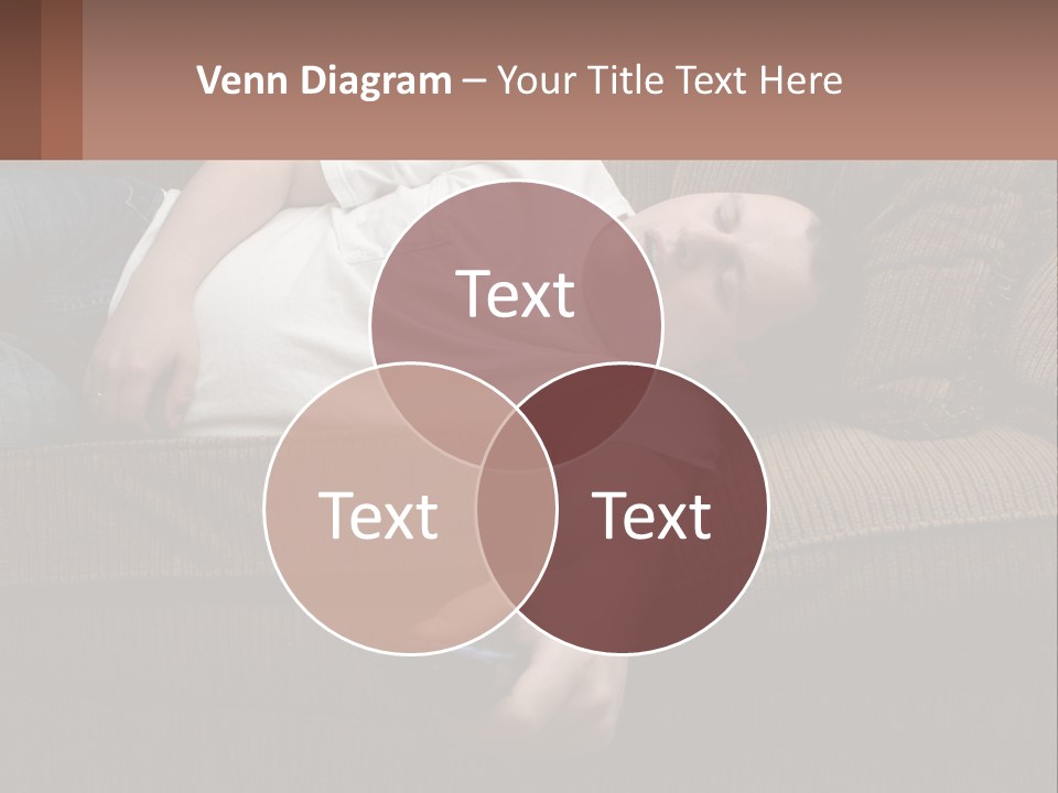 A Man Laying On A Couch With His Eyes Closed PowerPoint Template