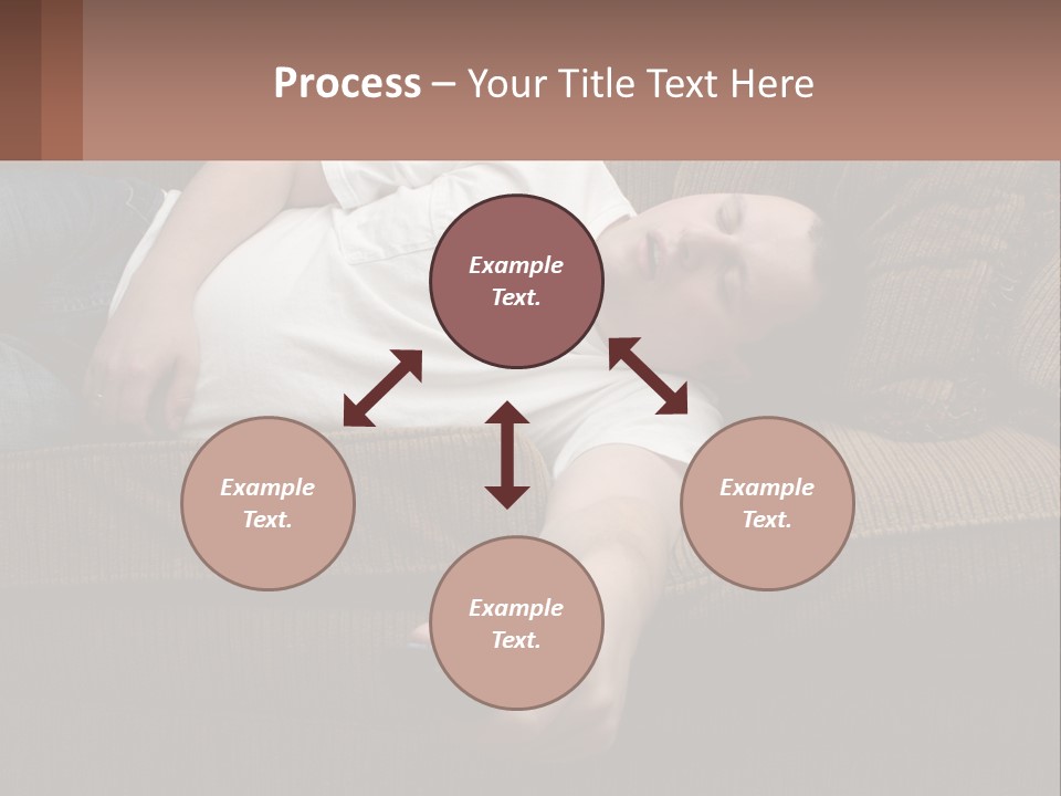 A Man Laying On A Couch With His Eyes Closed PowerPoint Template