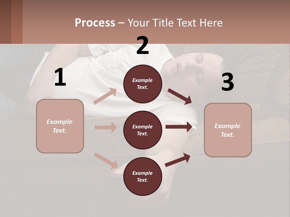 A Man Laying On A Couch With His Eyes Closed PowerPoint Template