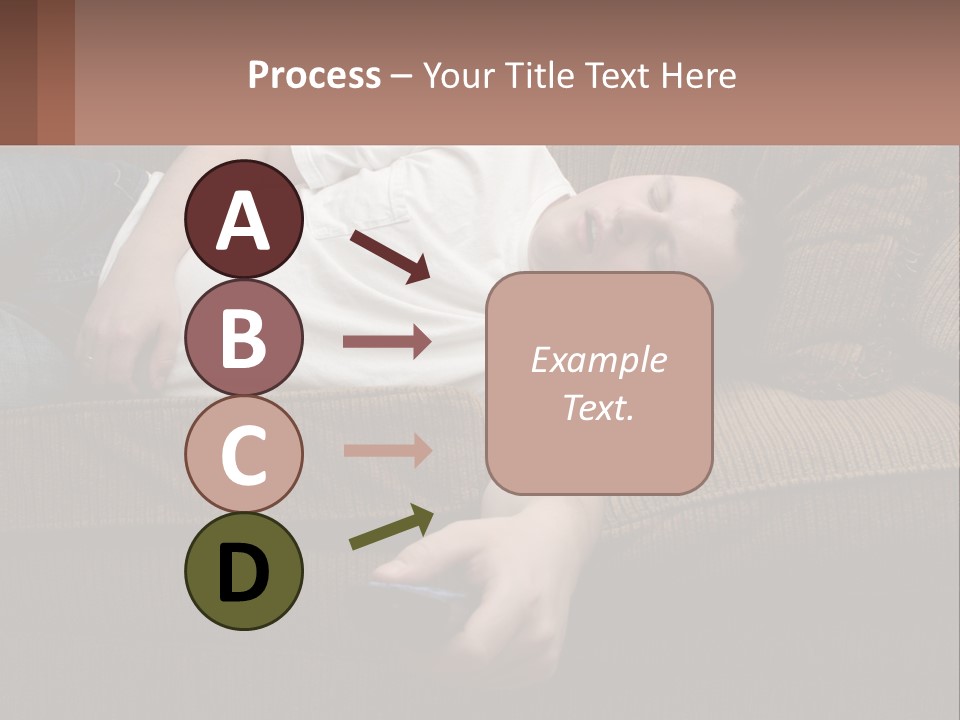 A Man Laying On A Couch With His Eyes Closed PowerPoint Template