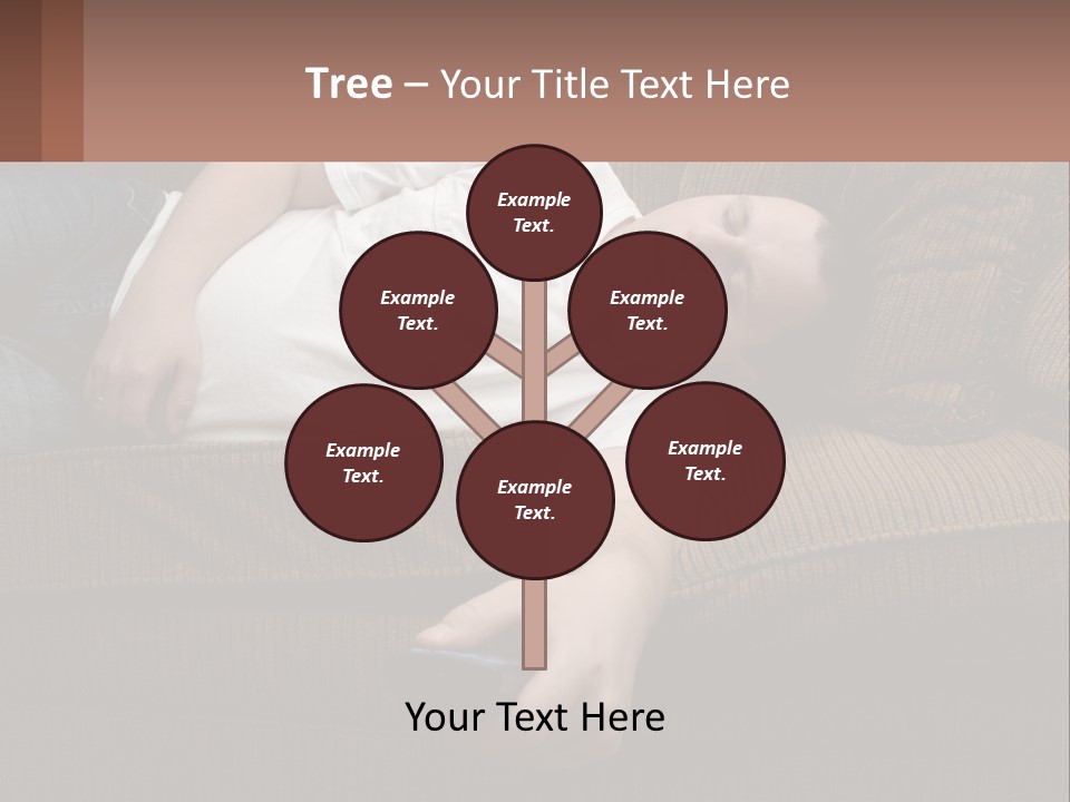 A Man Laying On A Couch With His Eyes Closed PowerPoint Template