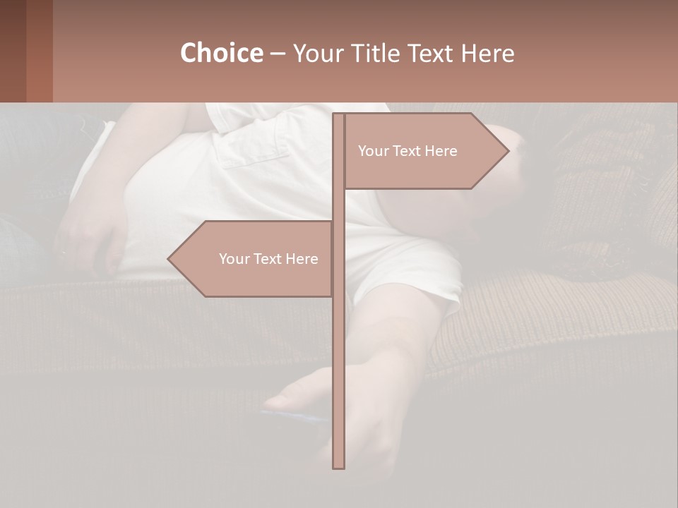 A Man Laying On A Couch With His Eyes Closed PowerPoint Template