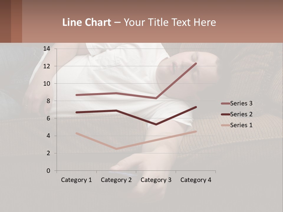 A Man Laying On A Couch With His Eyes Closed PowerPoint Template