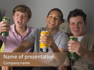 Lounge Teen Home PowerPoint Template