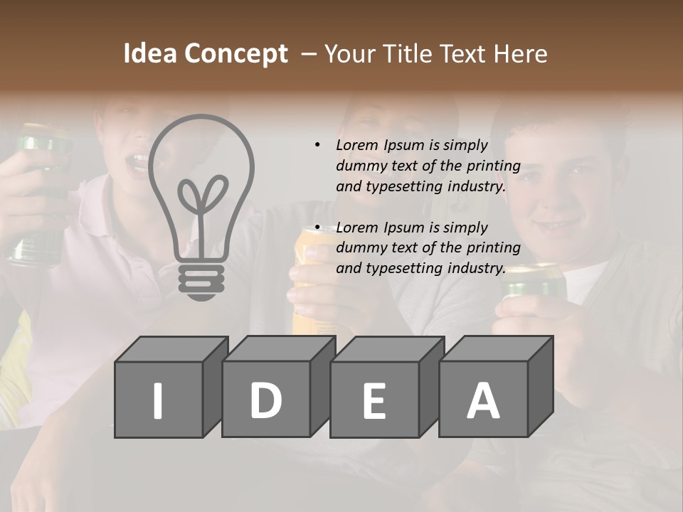 Lounge Teen Home PowerPoint Template