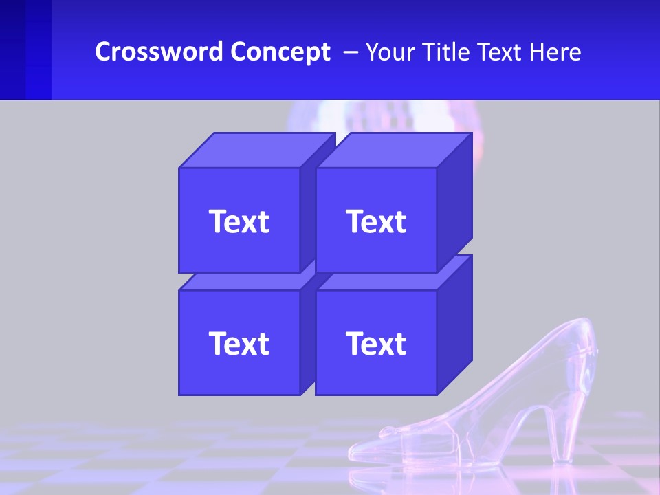 Slipper Cinderella Party PowerPoint Template