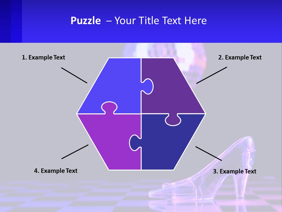 Slipper Cinderella Party PowerPoint Template