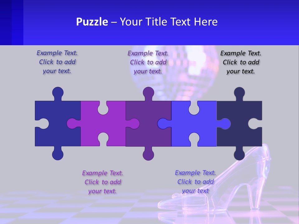 Slipper Cinderella Party PowerPoint Template