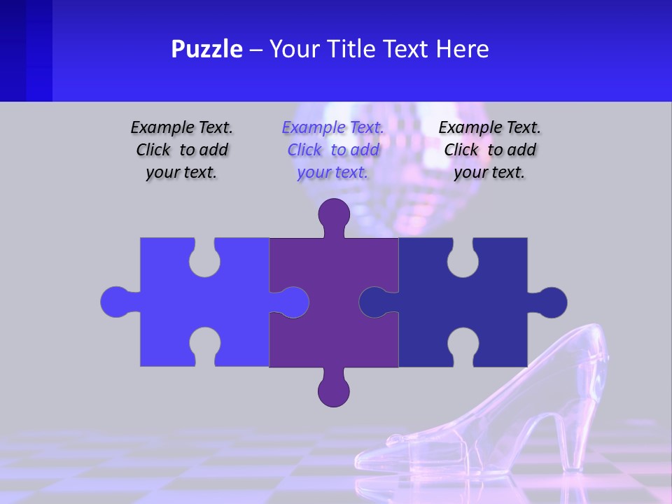 Slipper Cinderella Party PowerPoint Template