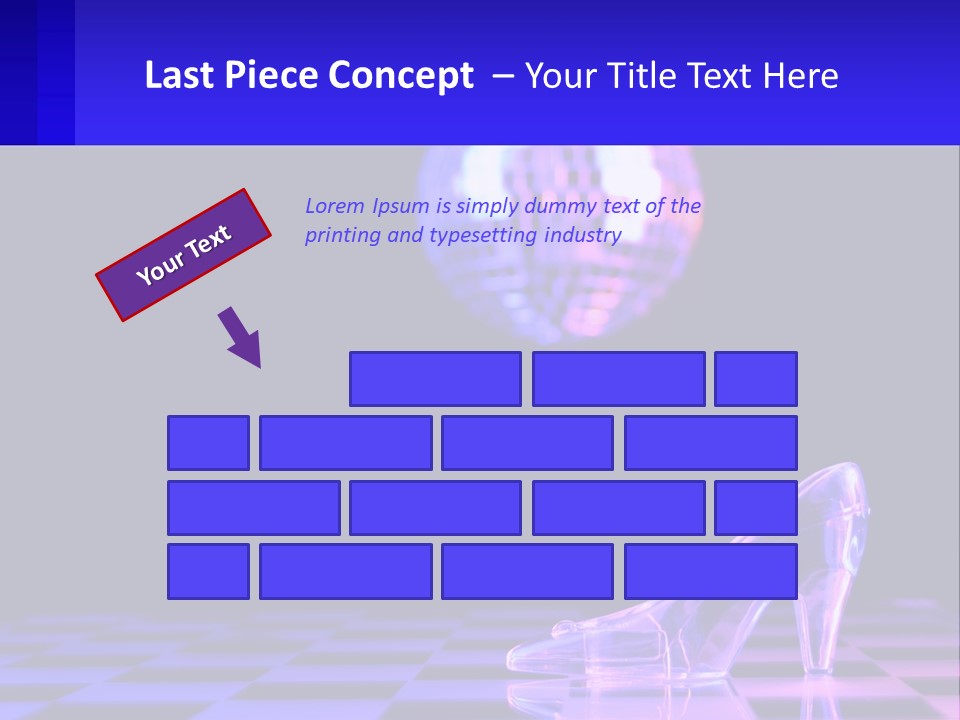 Slipper Cinderella Party PowerPoint Template